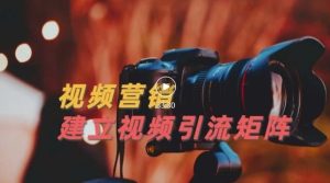 视频精准引流矩阵打造,帮助新手建立涨粉系统!【视频课程】白米粥资源网-汇集全网副业资源白米粥资源网
