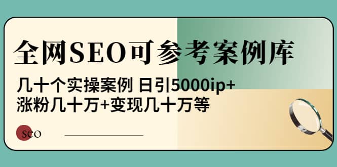 《全网SEO可参考案例库》几十个实操案例白米粥资源网-汇集全网副业资源白米粥资源网