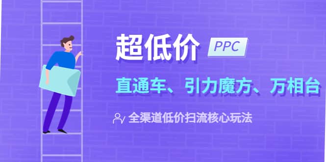 2023超低价·ppc—“直通车、引力魔方、万相台”全渠道·低价扫流核心玩法白米粥资源网-汇集全网副业资源白米粥资源网