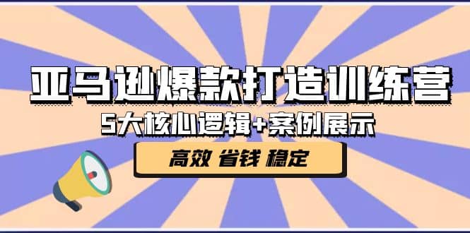 亚马逊爆款打造训练营：5大核心逻辑 案例展示 打造爆款链接 高效 省钱 稳定白米粥资源网-汇集全网副业资源白米粥资源网