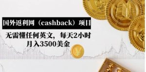 国外返利网(cashback)项目:无需懂任何英文,每天2小时,月入3500美元白米粥资源网-汇集全网副业资源白米粥资源网