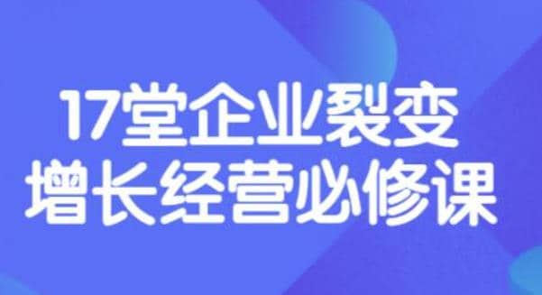 张琦《盈利增长17堂必修课》企业裂变增长的经营智慧，带你了解增长的本质白米粥资源网-汇集全网副业资源白米粥资源网