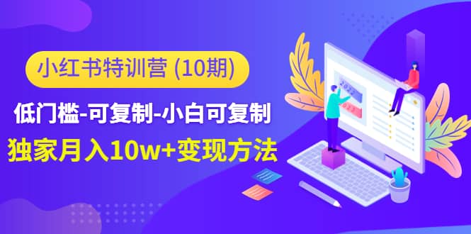 小红书特训营（第10期）低门槛-可复制-小白可复制白米粥资源网-汇集全网副业资源白米粥资源网