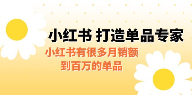 某公众号付费文章《小红书 打造单品专家》小红书有很多月销额到百万的单品白米粥资源网-汇集全网副业资源白米粥资源网