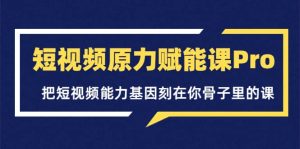 短视频原力赋能课Pro,把短视频能力基因刻在你骨子里的课(价值4999元)白米粥资源网-汇集全网副业资源白米粥资源网