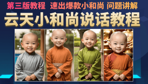 云天小和尚会说话，7天万粉（第3版教程）白米粥资源网-汇集全网副业资源白米粥资源网