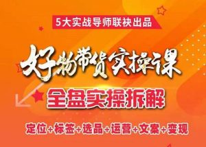 抖音好物带货实操课,全盘拆解抖音好物带货号全套流程打法白米粥资源网-汇集全网副业资源白米粥资源网