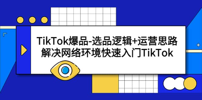 TikTok爆品-选品逻辑 运营思路：解决网络环境快速入门TikTok白米粥资源网-汇集全网副业资源白米粥资源网