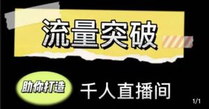 直播运营实战视频课,助你打造千人直播间(14节视频课)白米粥资源网-汇集全网副业资源白米粥资源网
