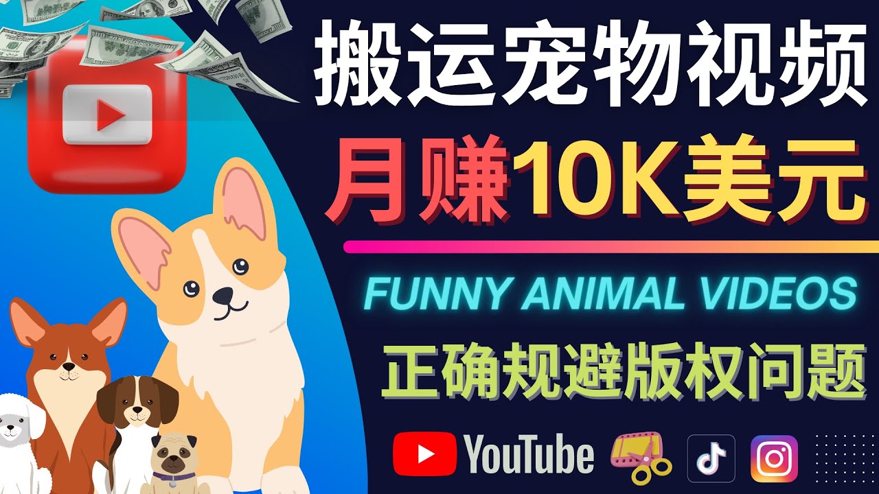 搬运TIKTOK视频到YouTube，并进行二次创作，月赚1万美元以上白米粥资源网-汇集全网副业资源白米粥资源网