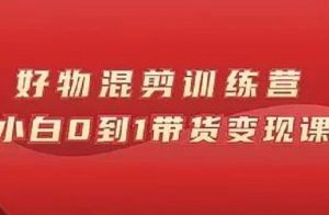 万三好物混剪训练营:小白0到1带货变现课白米粥资源网-汇集全网副业资源白米粥资源网