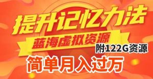 提升高效记忆力法,蓝海虚拟资源项目,成交简单,多种变现方式,月入过万白米粥资源网-汇集全网副业资源白米粥资源网