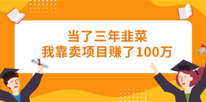 当了三年韭菜我靠卖项目赚了100万白米粥资源网-汇集全网副业资源白米粥资源网