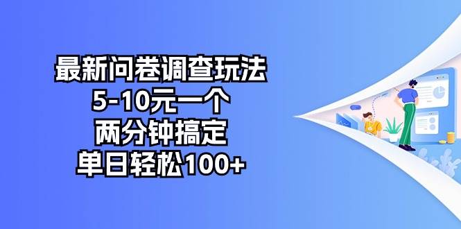 最新问卷调查玩法，5-10元一个，两分钟搞定，单日轻松100+白米粥资源网-汇集全网副业资源白米粥资源网