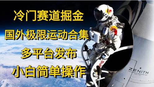 冷门赛道掘金，国外极限运动视频合集，多平台发布，小白简单操作白米粥资源网-汇集全网副业资源白米粥资源网