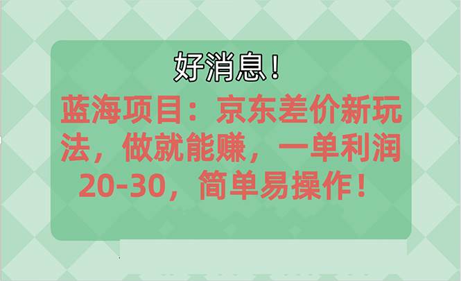 越早知道越能赚到钱的蓝海项目：京东大平台操作，一单利润20-30，简单…白米粥资源网-汇集全网副业资源白米粥资源网