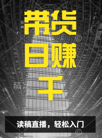 视频号技术直播带货， 会读稿就行，小白日入1000+白米粥资源网-汇集全网副业资源白米粥资源网