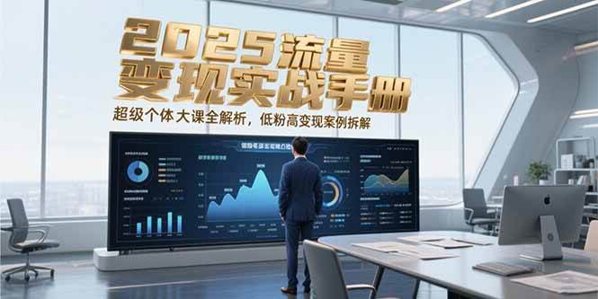 2025流量变现实战手册，超级个体大课全解析，低粉高变现案例拆解白米粥资源网-汇集全网副业资源白米粥资源网