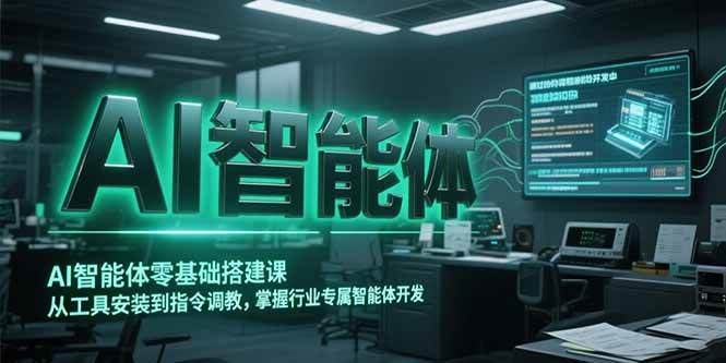 （15257期）AI智能体零基础搭建课，从工具安装到指令调教，掌握行业专属智能体开发…白米粥资源网-汇集全网副业资源白米粥资源网