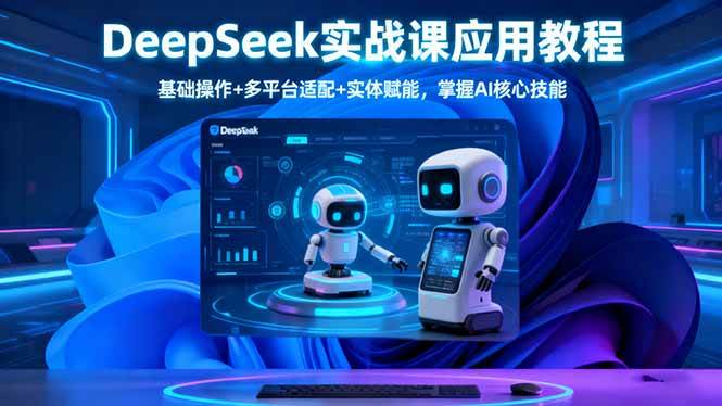 (16391期)DeepSeek实战课应用教程、基础操作+多平台适配+实体赋能,掌握AI核心技能白米粥资源网-汇集全网副业资源白米粥资源网