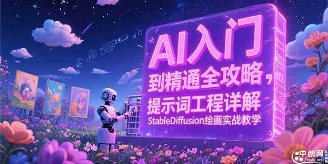 （15181期）AI入门到精通全攻略，提示词工程详解，StableDiffusion绘画实战教学白米粥资源网-汇集全网副业资源白米粥资源网
