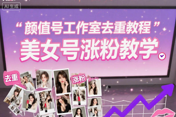 颜值号工作室去重教程，美女号涨粉教学白米粥资源网-汇集全网副业资源白米粥资源网