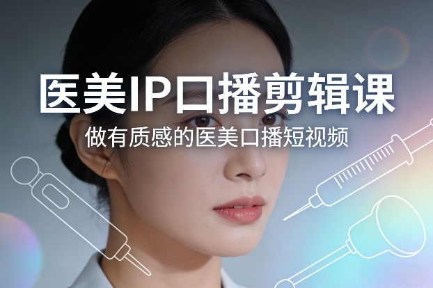 医美IP口播剪辑课，做有质感的医美口播短视频白米粥资源网-汇集全网副业资源白米粥资源网