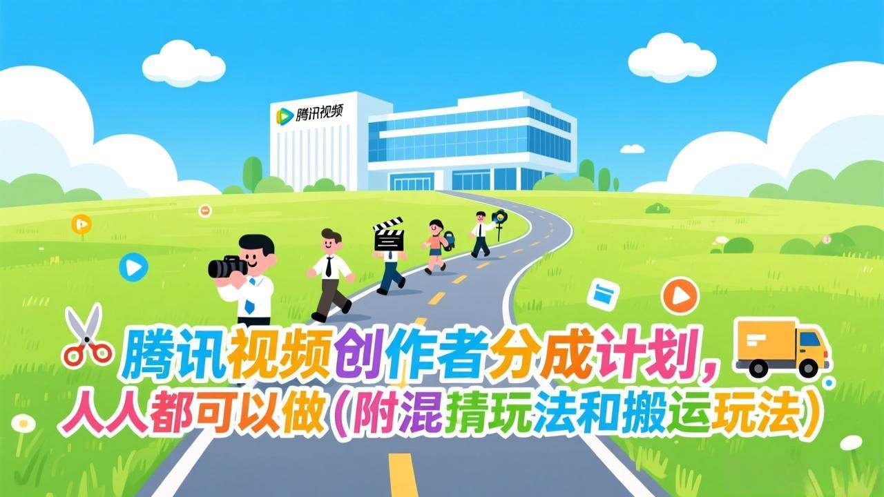 （17137期）腾讯视频创作者分成计划，人人都可以做（附混剪玩法和搬运玩法）白米粥资源网-汇集全网副业资源白米粥资源网