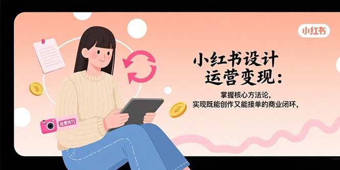 （15636期）小红书设计运营变现：掌握核心方法论，实现既能创作又能接单的商业闭环白米粥资源网-汇集全网副业资源白米粥资源网