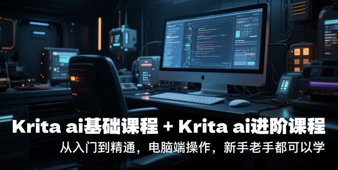 krita ai基础课程+Krita ai进阶课程，从入门到精通，电脑端操作，新手老手都可以学白米粥资源网-汇集全网副业资源白米粥资源网