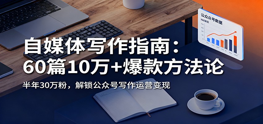 自媒体写作指南：60篇10万+爆款方法论，半年30万粉，解锁公众号写作运营变现白米粥资源网-汇集全网副业资源白米粥资源网