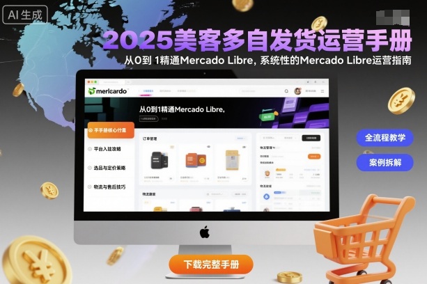 2025美客多自发货运营手册：从0到1精通Mercado Libre，系统性的Mercado Libre运营指南白米粥资源网-汇集全网副业资源白米粥资源网