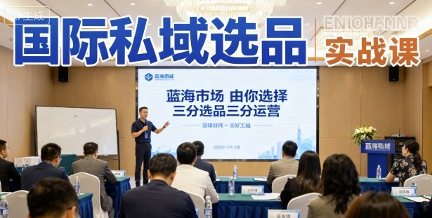 国际私域选品实战课，蓝海市场由你选择，七分选品三分运营白米粥资源网-汇集全网副业资源白米粥资源网
