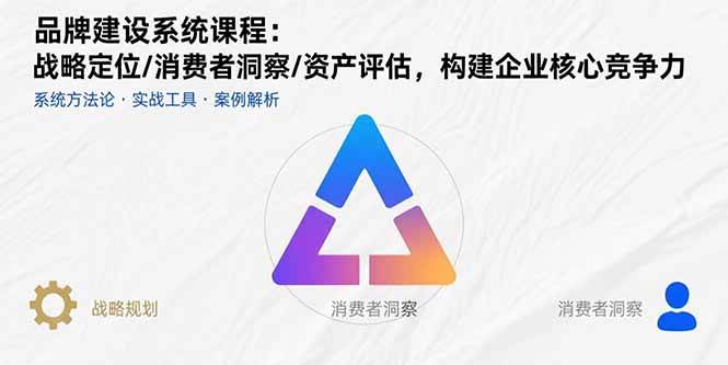 （15772期）品牌建设系统课程：战略定位/消费者洞察/资产评估，构建企业核心竞争力白米粥资源网-汇集全网副业资源白米粥资源网