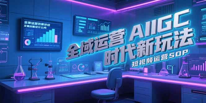 （15327期）全域运营AIGC时代新玩法，文案封面设计公式，短视频运营SOP白米粥资源网-汇集全网副业资源白米粥资源网