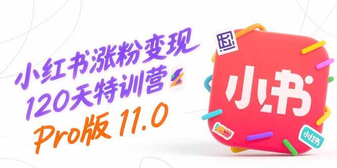 （15432期）小红书涨粉变现120天特训营Pro版11.0：从0到1掌握平台运营,内容制作和变现白米粥资源网-汇集全网副业资源白米粥资源网