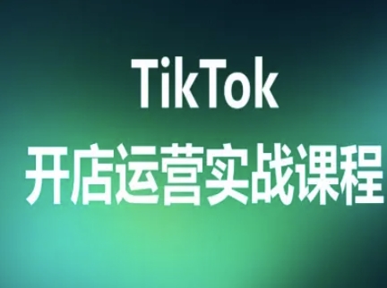TikTok开店运营实战课程，TK跨境电商实操全流程白米粥资源网-汇集全网副业资源白米粥资源网