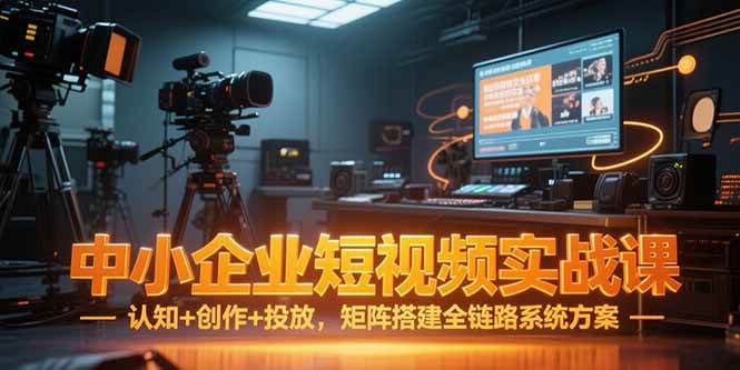 （15249期）中小企业短视频实战课，认知+创作+投放，矩阵搭建全链路系统方案白米粥资源网-汇集全网副业资源白米粥资源网