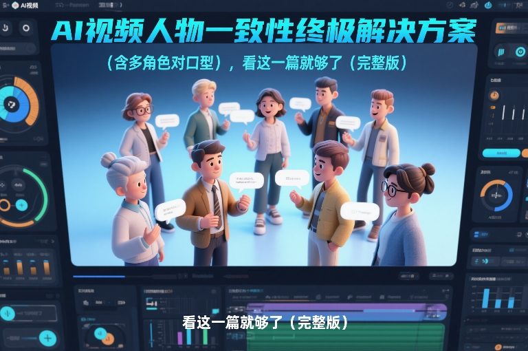 AI视频人物一致性终极解决方案（含多角色对口型），看这一篇就够了（完整版）白米粥资源网-汇集全网副业资源白米粥资源网