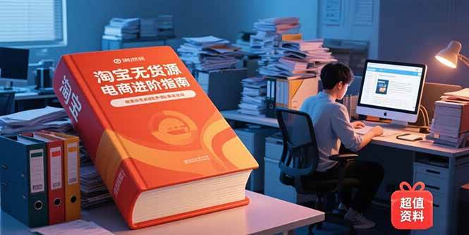 （15317期）淘宝无货源电商进阶指南，包含新人课、进阶课，配套资料，蓝海选品等白米粥资源网-汇集全网副业资源白米粥资源网