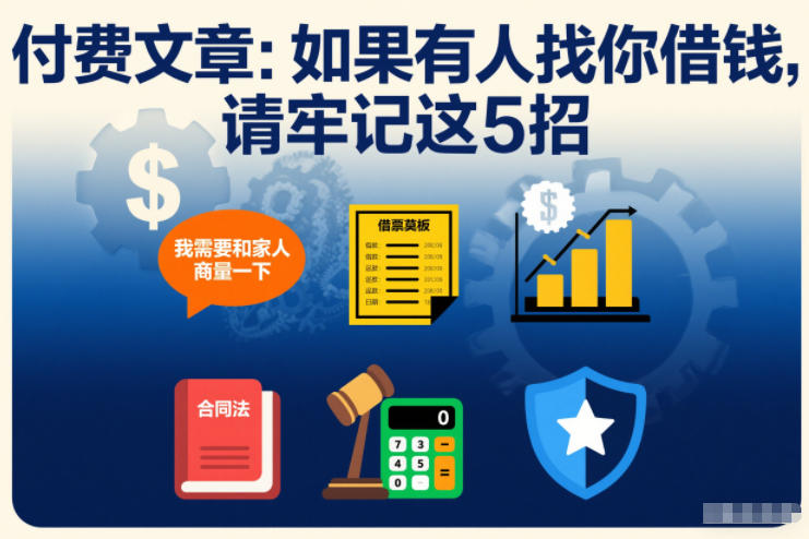 付费文章：如果有人找你借钱，请牢记这5招白米粥资源网-汇集全网副业资源白米粥资源网