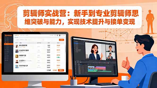 （16347期）剪辑师实战营：新手到专业剪辑师思维突破与能力，实现技术提升与接单变现白米粥资源网-汇集全网副业资源白米粥资源网
