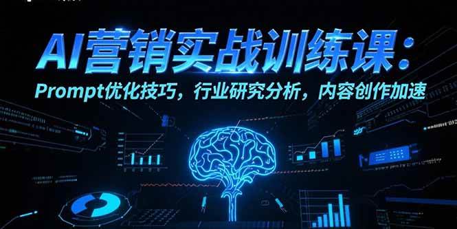 （15465期）AI营销实战训练课：Prompt优化技巧，行业研究分析，内容创作加速白米粥资源网-汇集全网副业资源白米粥资源网