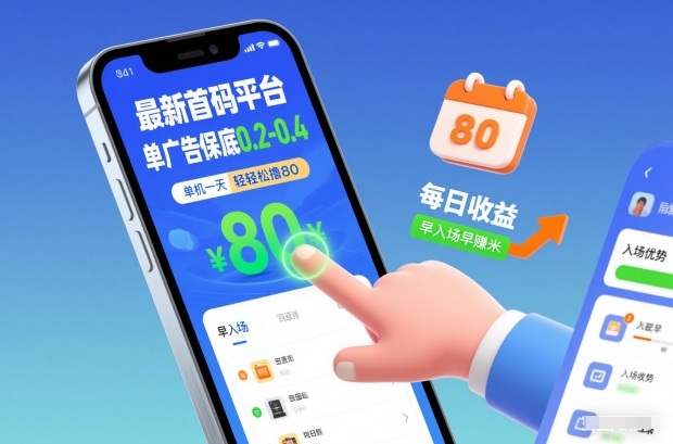 最新首码平台，单广告保底0.2-0.4，单机一天轻松撸80，早入场早賺米【揭秘】白米粥资源网-汇集全网副业资源白米粥资源网