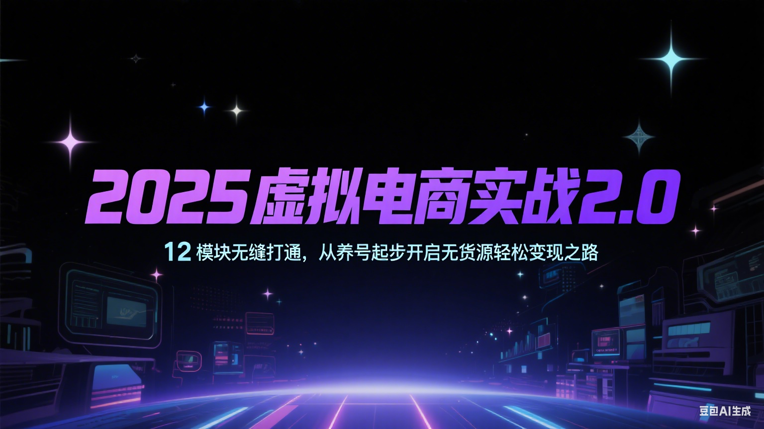 2025虚拟电商实战2.0，12模块无缝打通，从养号起步开启无货源轻松变现之路白米粥资源网-汇集全网副业资源白米粥资源网