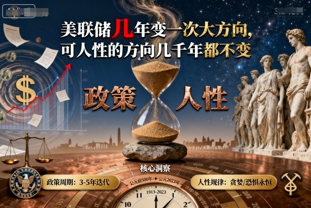 付费文章：美联储几年变一次大方向，可人性的方向几千年都不变白米粥资源网-汇集全网副业资源白米粥资源网