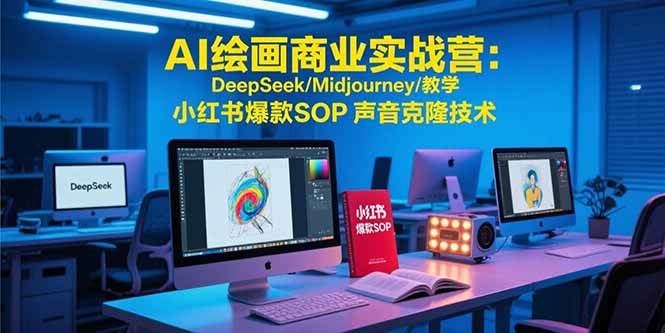 （15460期）AI绘画商业实战营：DeepSeek/Midjourney/教学 小红书爆款SOP 声音克隆技术白米粥资源网-汇集全网副业资源白米粥资源网