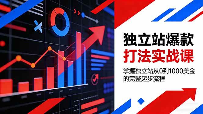 （17322期）独立站爆款打法实战课，掌握独立站从0到1000美金的完整起步流程白米粥资源网-汇集全网副业资源白米粥资源网
