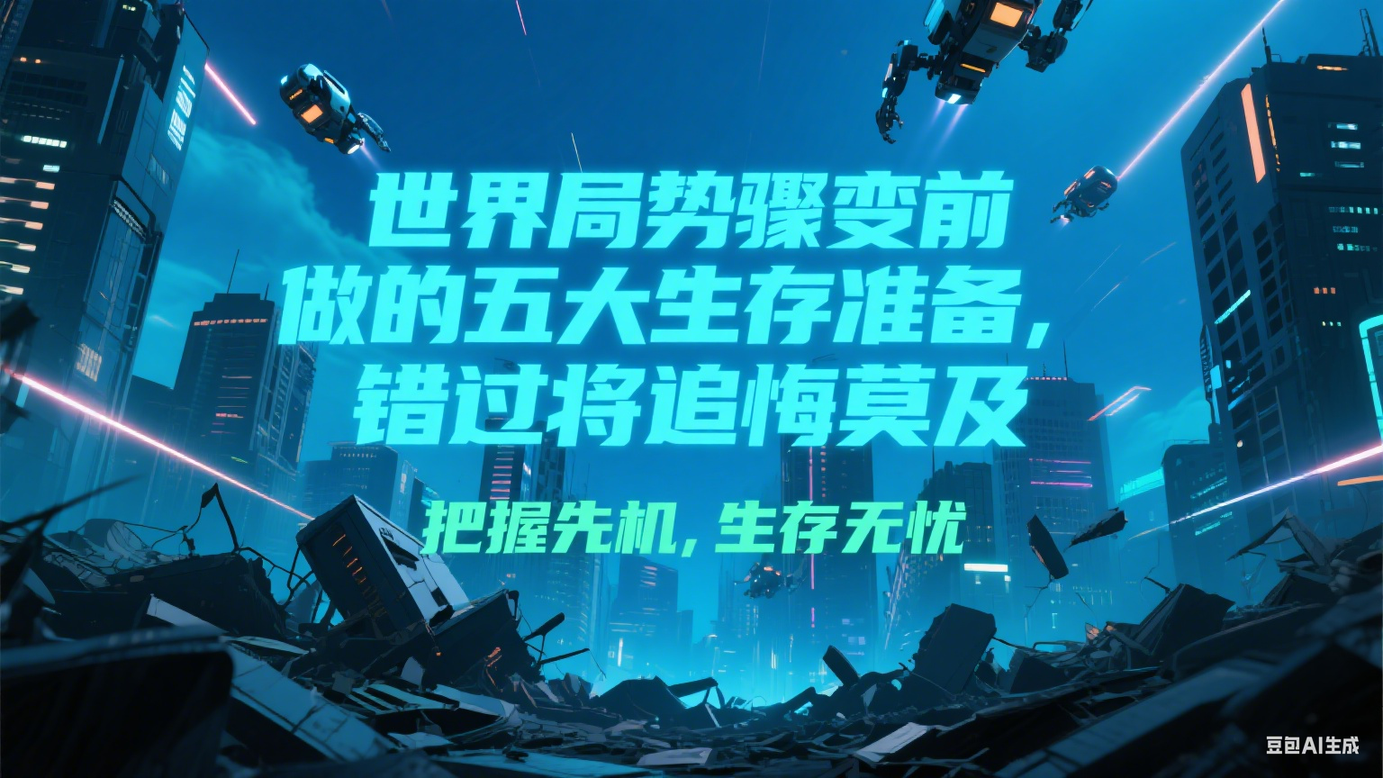 付费文章《世界局势骤变前必做的五大生存准备，错过将追悔莫及》白米粥资源网-汇集全网副业资源白米粥资源网