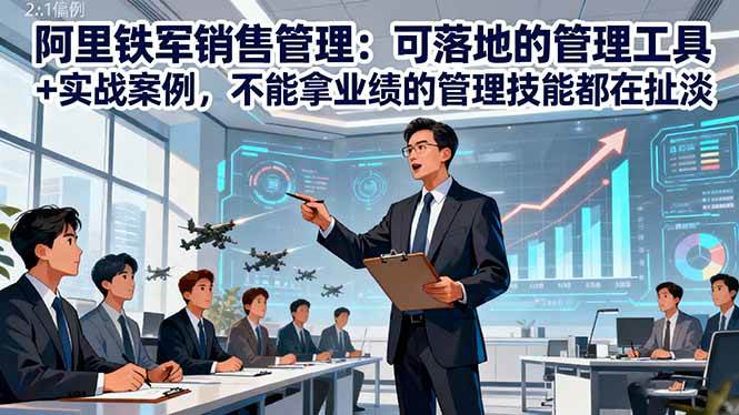 （16436期）阿里铁军销售管理：可落地的管理工具+实战案例，不能拿业绩的管理都在扯淡白米粥资源网-汇集全网副业资源白米粥资源网